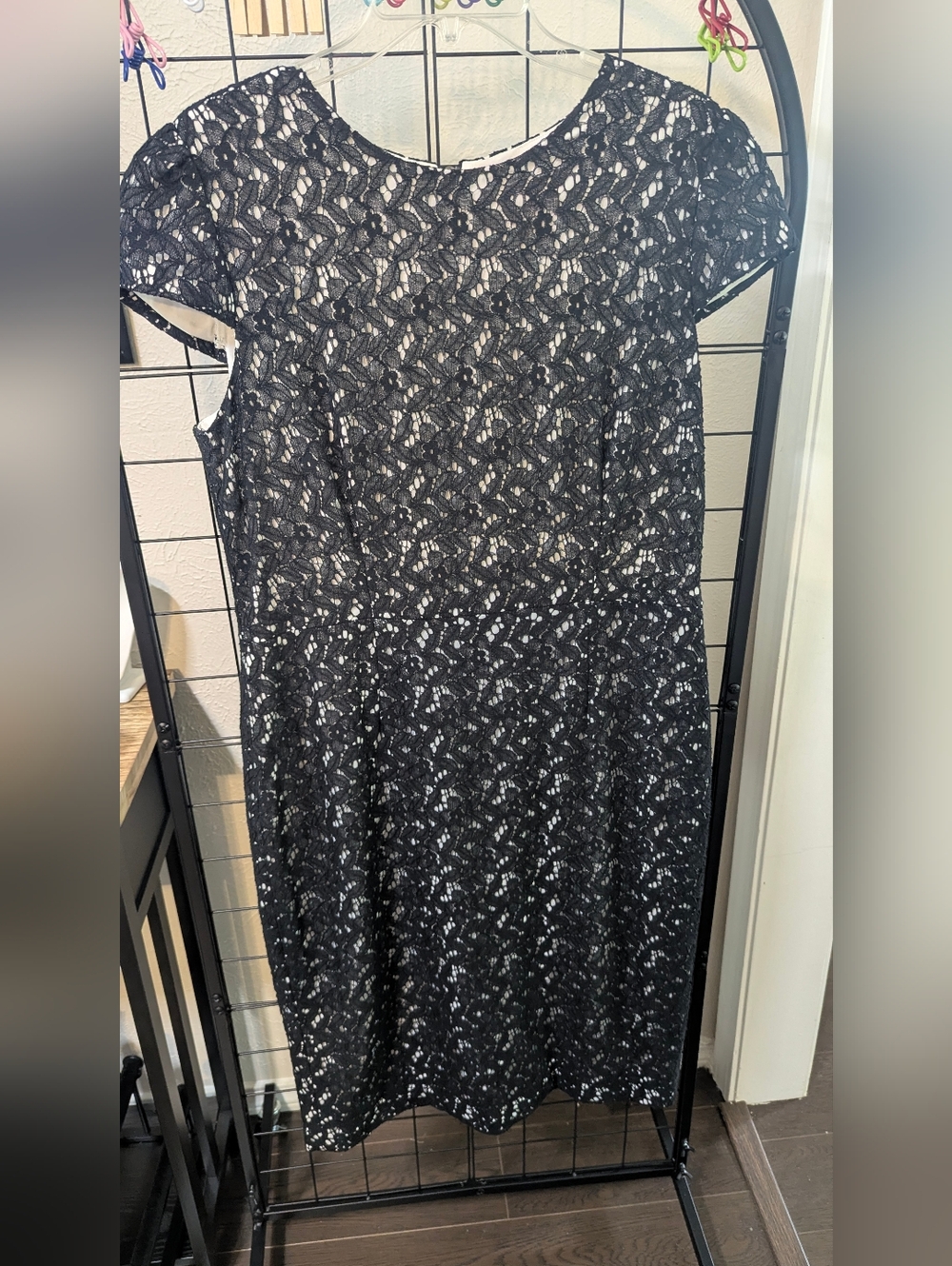 Betsey Johnson Black Lace Midi Dress (Never Worn Sz14)